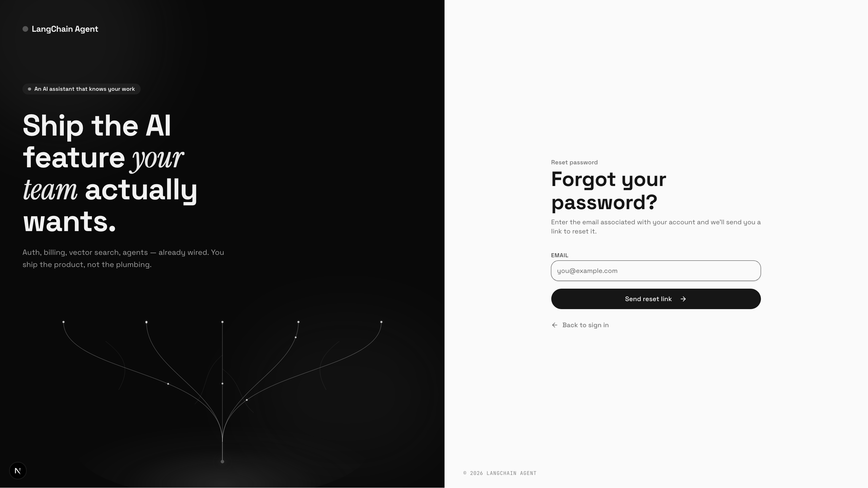 Reset your password